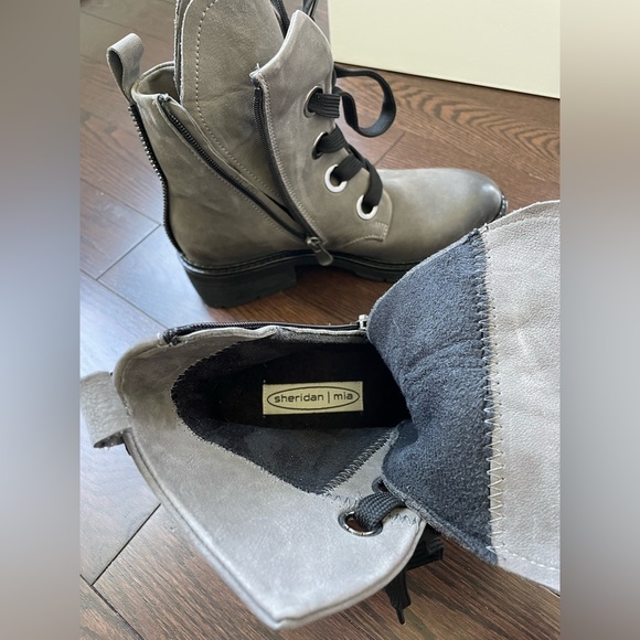 Sheridan Mia Levane- Grey Nubuck boot size 37 never worn NWT - Picture 6 of 7